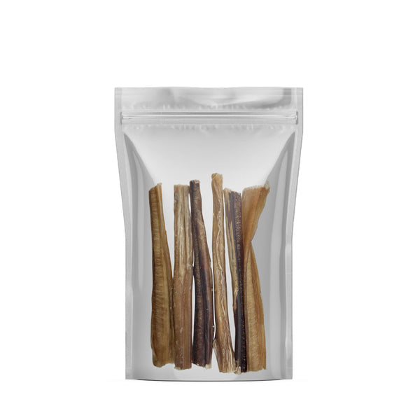 Thin Bully Sticks for Dogs - 6 Inch - 6 and 12 Count - Best Dog Chews and Treats