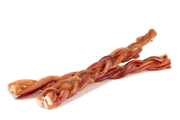 Braided Bully Sticks for Dogs - 12 Inch - 3 and 6 Count - Best Dog Chews and Treats